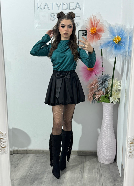 Body elegant cu cristale ștanțate IOANA