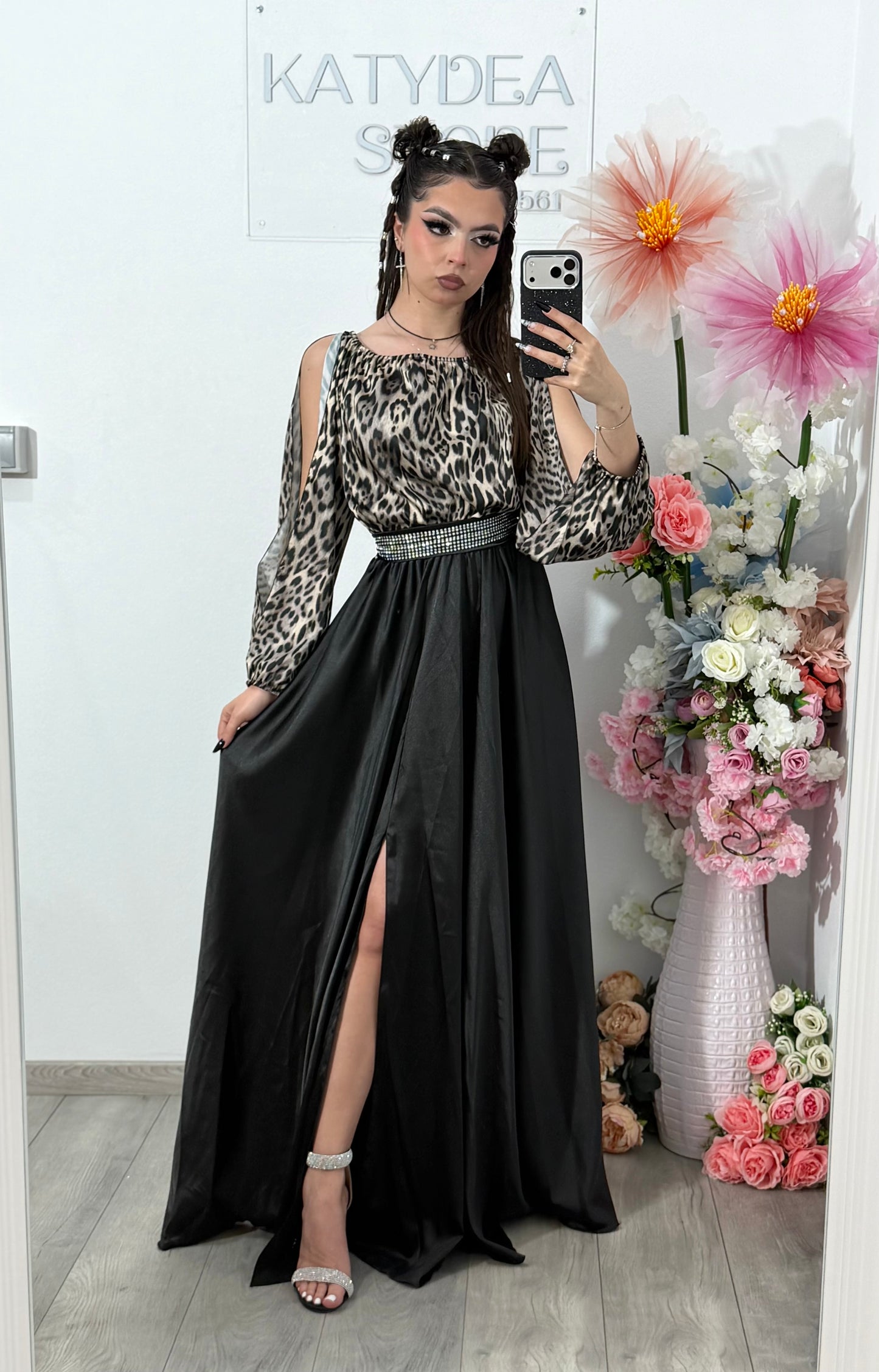Rochie din satin lunga VICTORIA