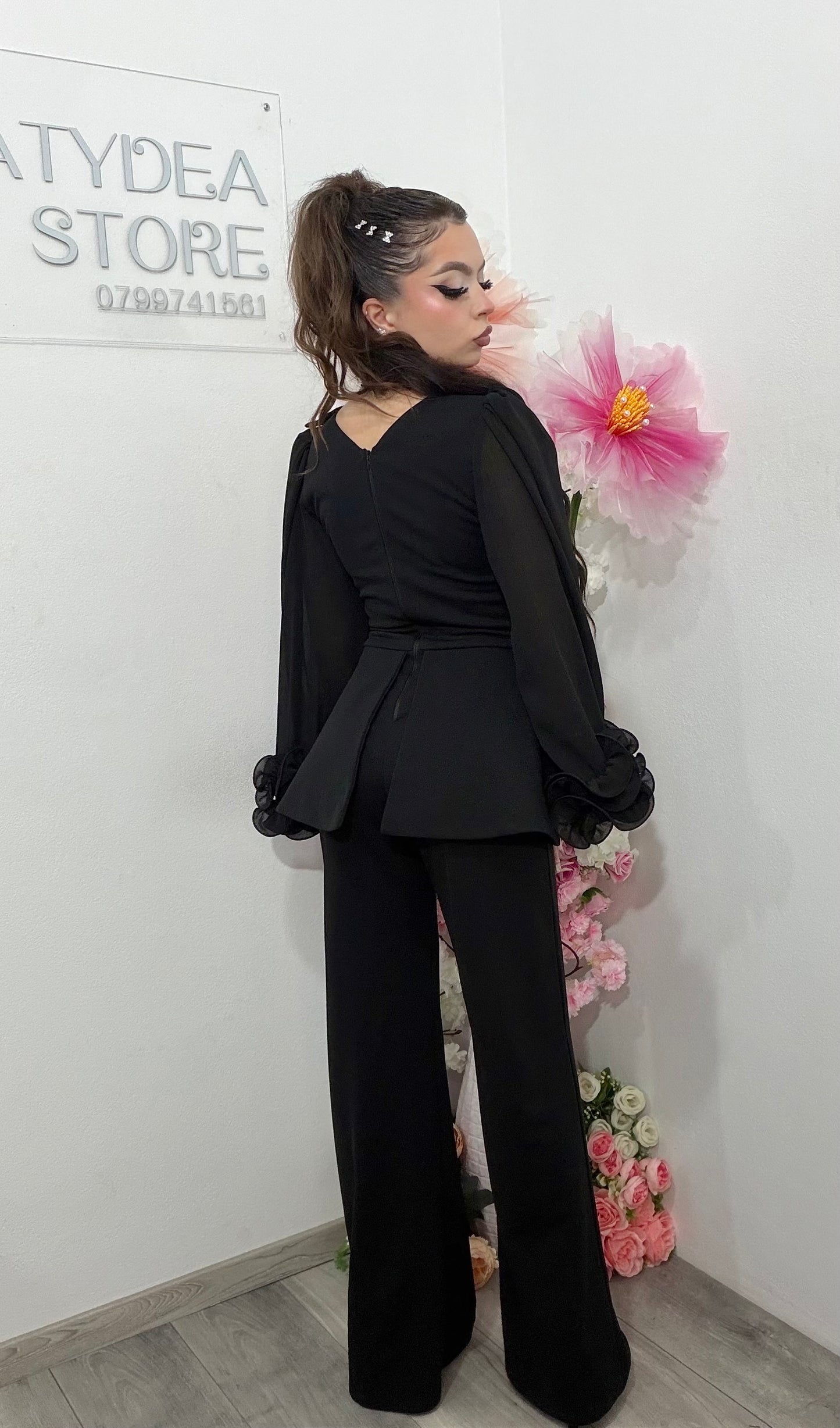 Salopeta eleganta neagra Helen
