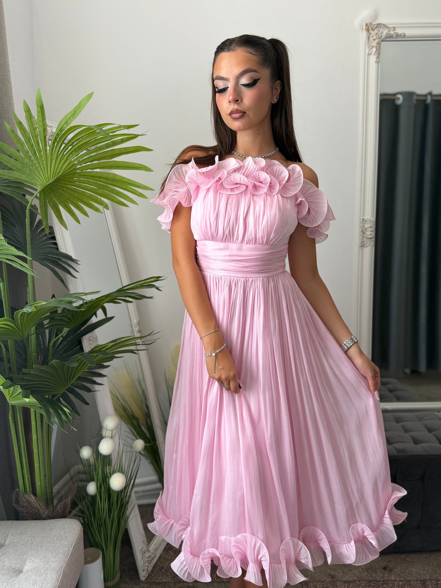 Rochie eleganta baby pink Paulinne