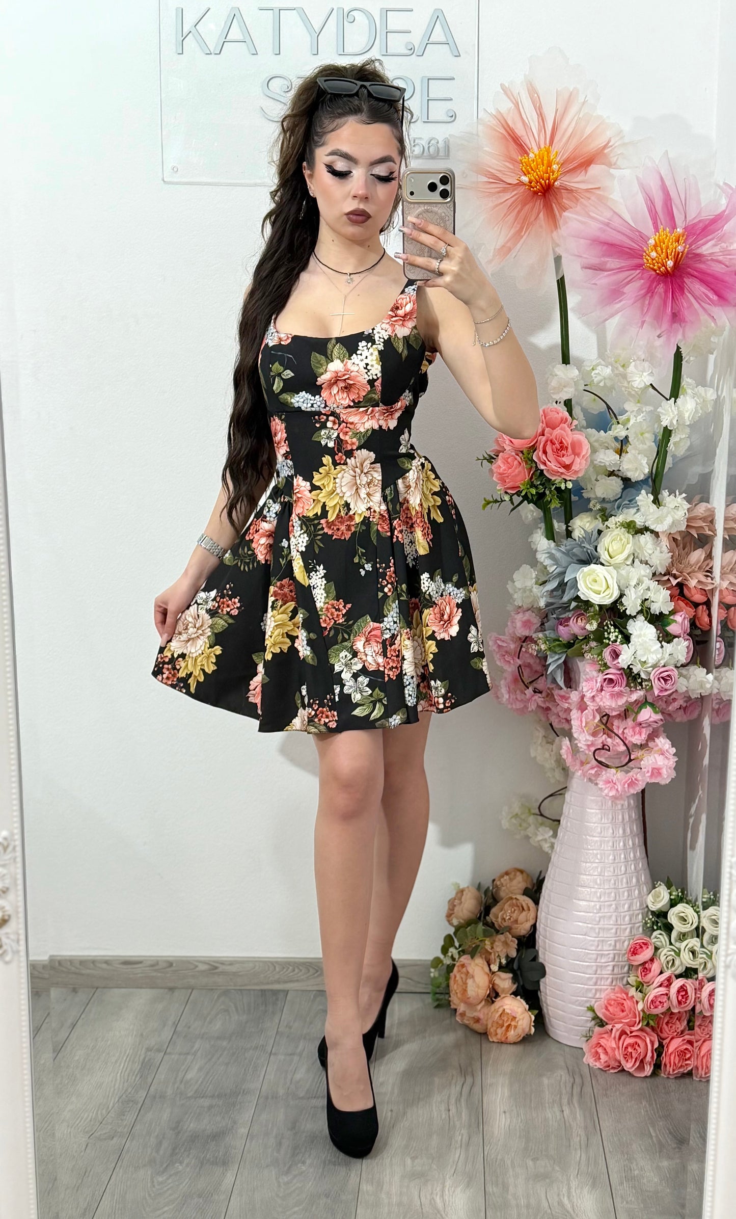 Rochie cu imprimeu floral VANESSA