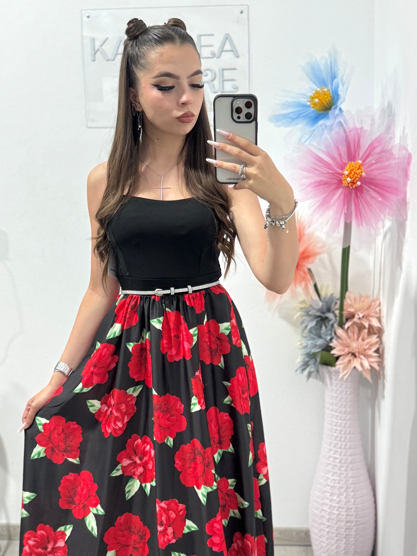 Rochie cu trandafiri Georgia