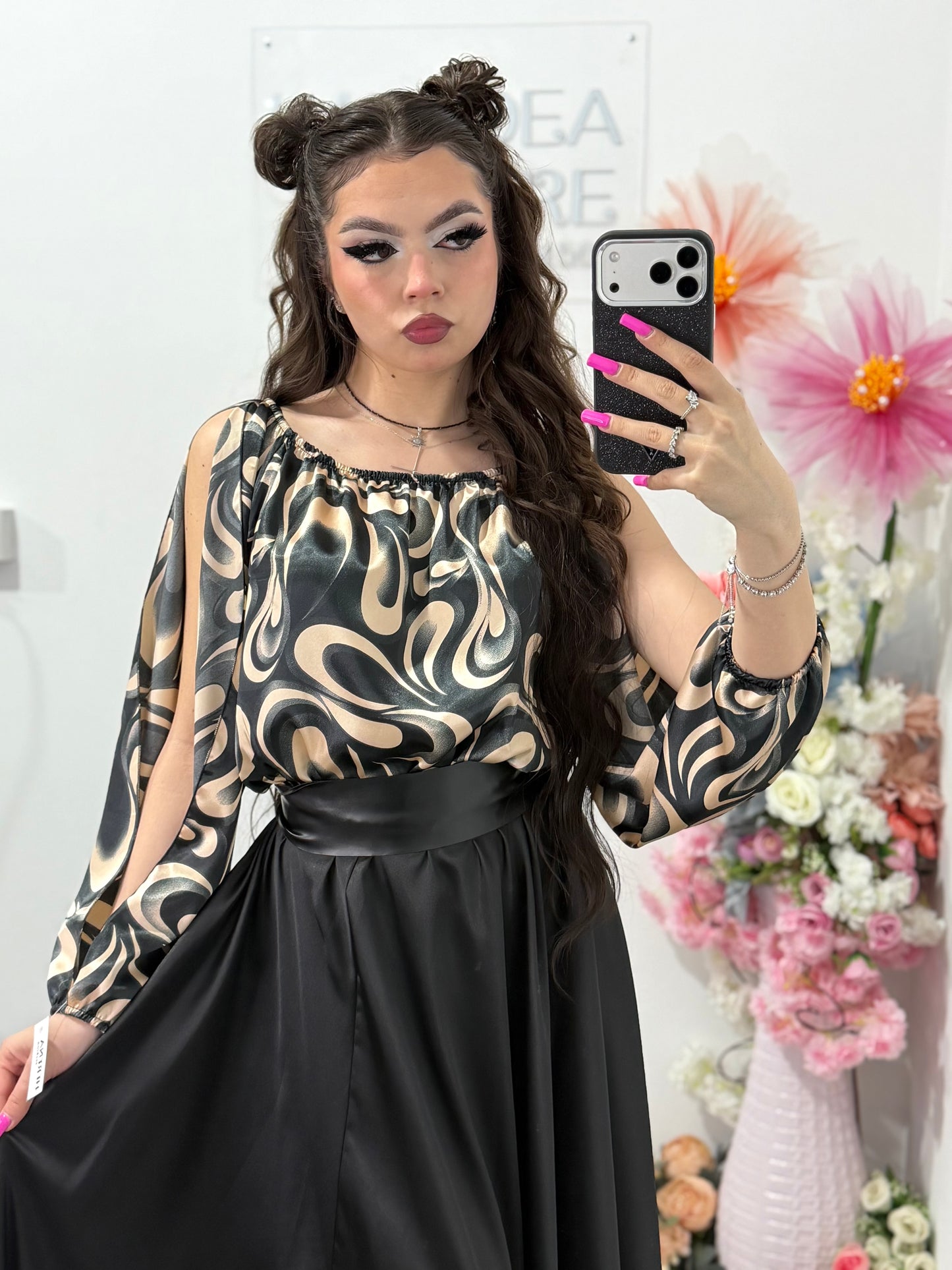 Rochie din satin lunga Helen