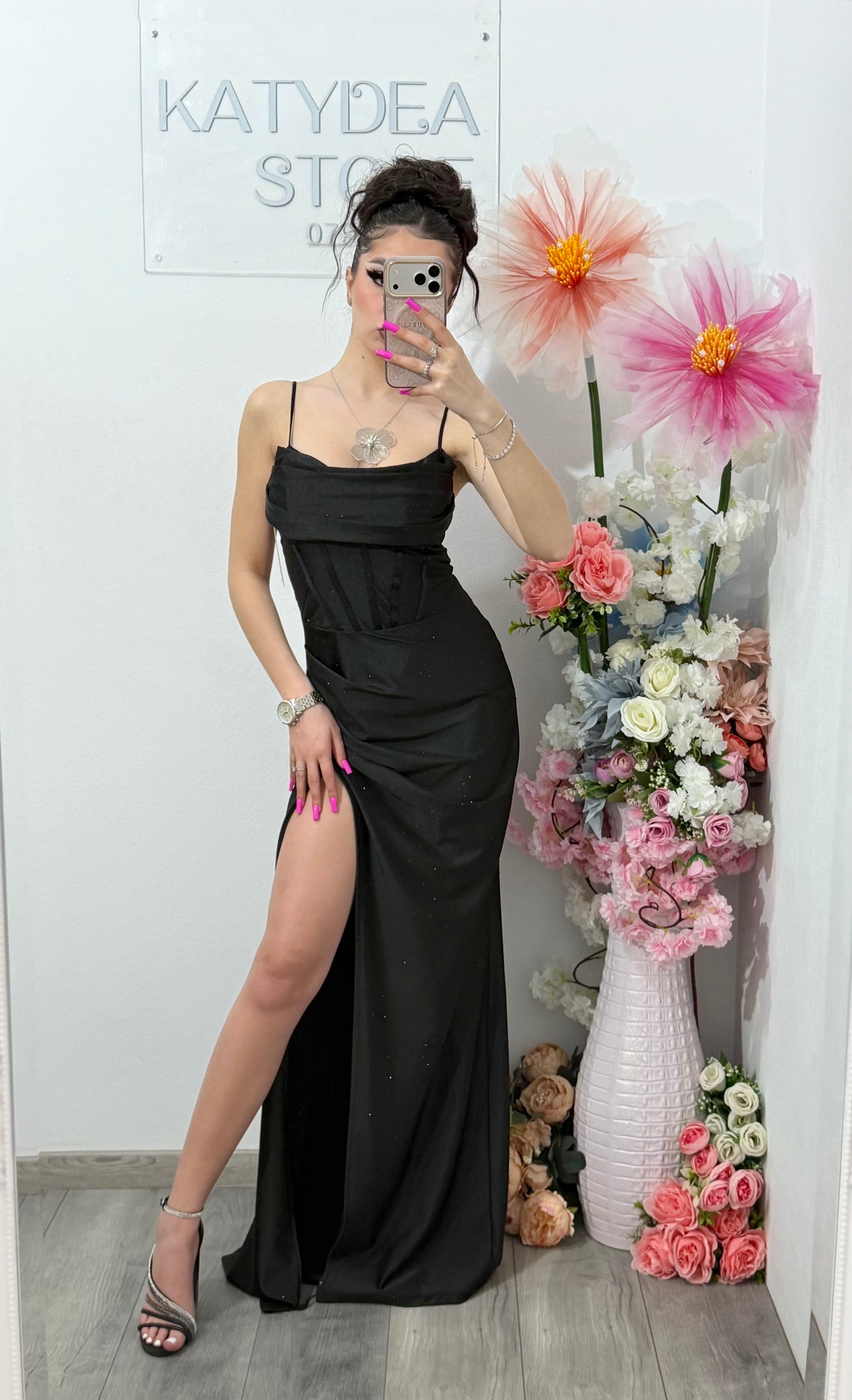 Rochie lunga neagra Laura