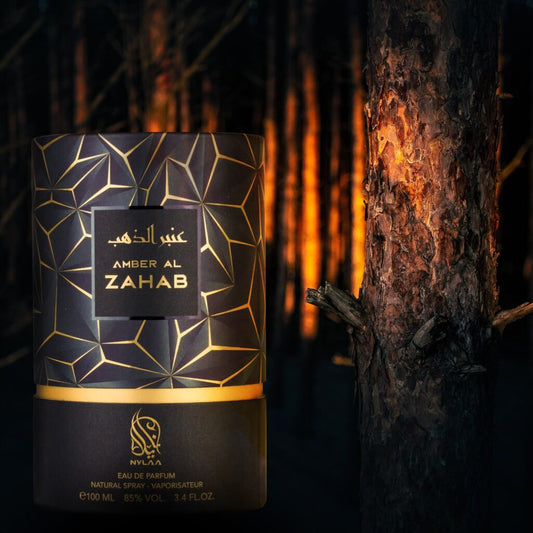 Apa de parfum Nylaa Amber Al Zahab, Unisex, 100 ml