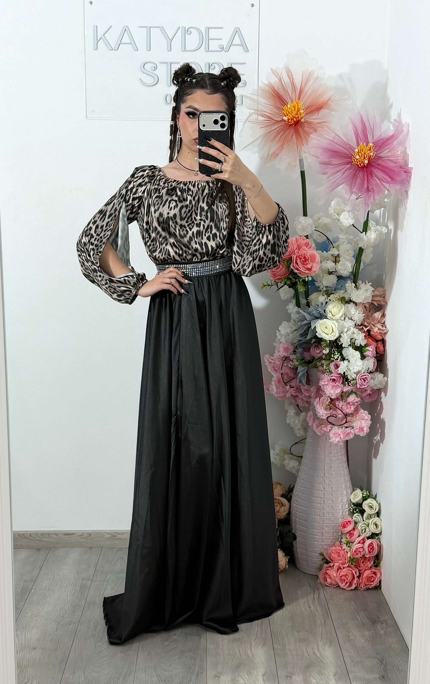 Rochie din satin lunga VICTORIA