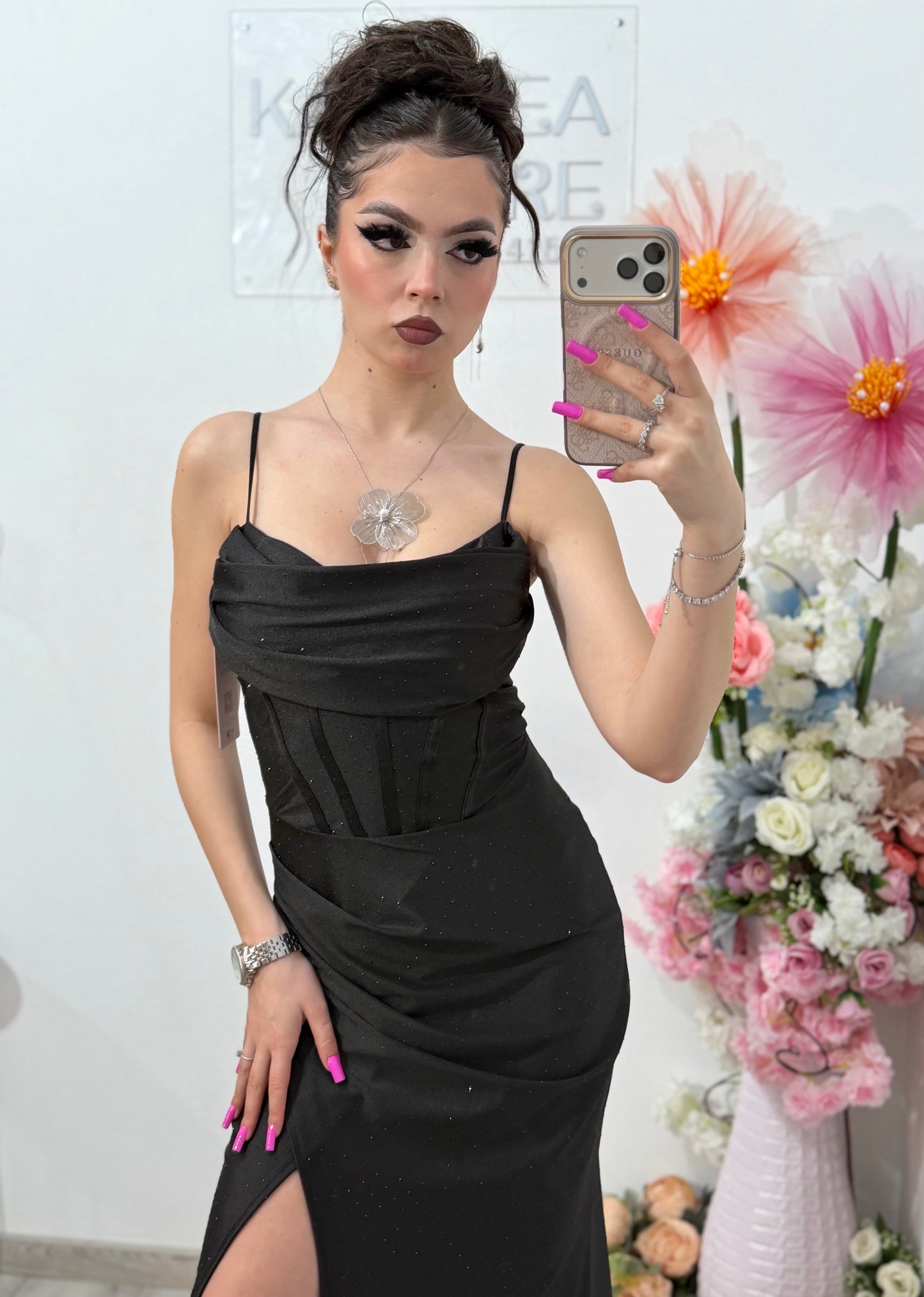 Rochie lunga neagra Laura