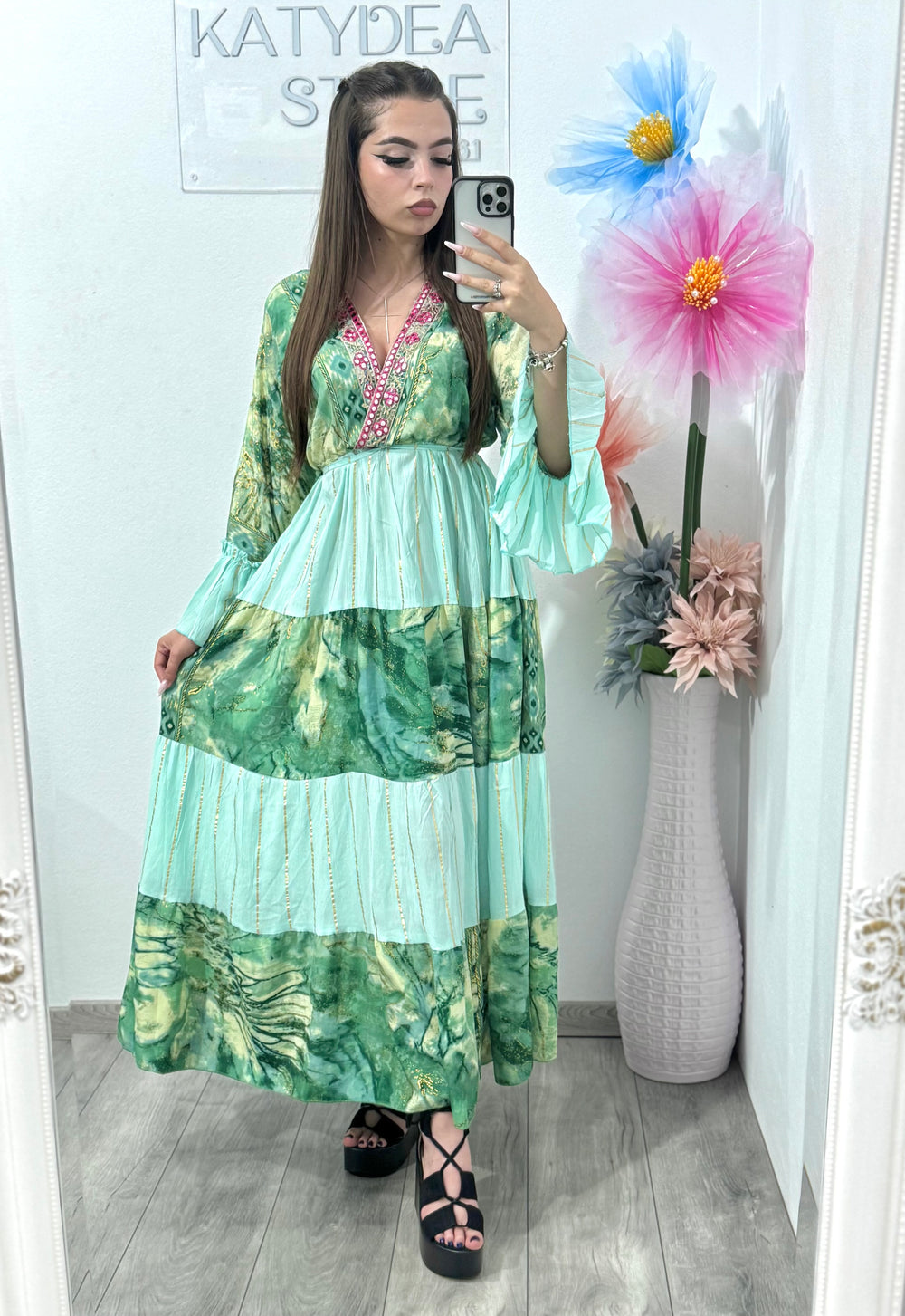 Rochie cu imprimeu Sabrina