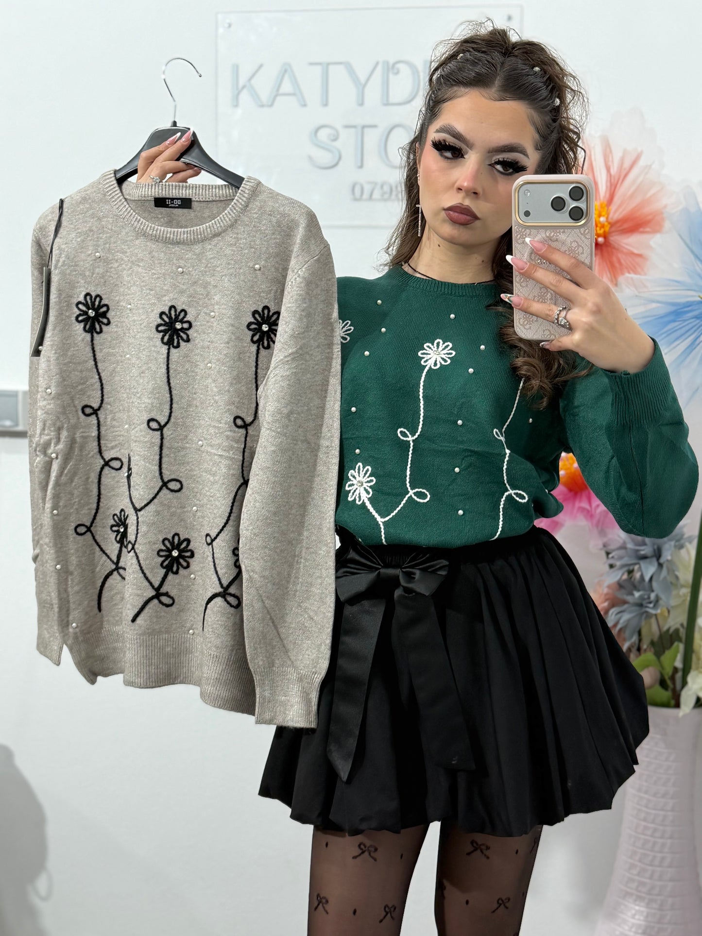 Bluză cu inserții albe FIONA