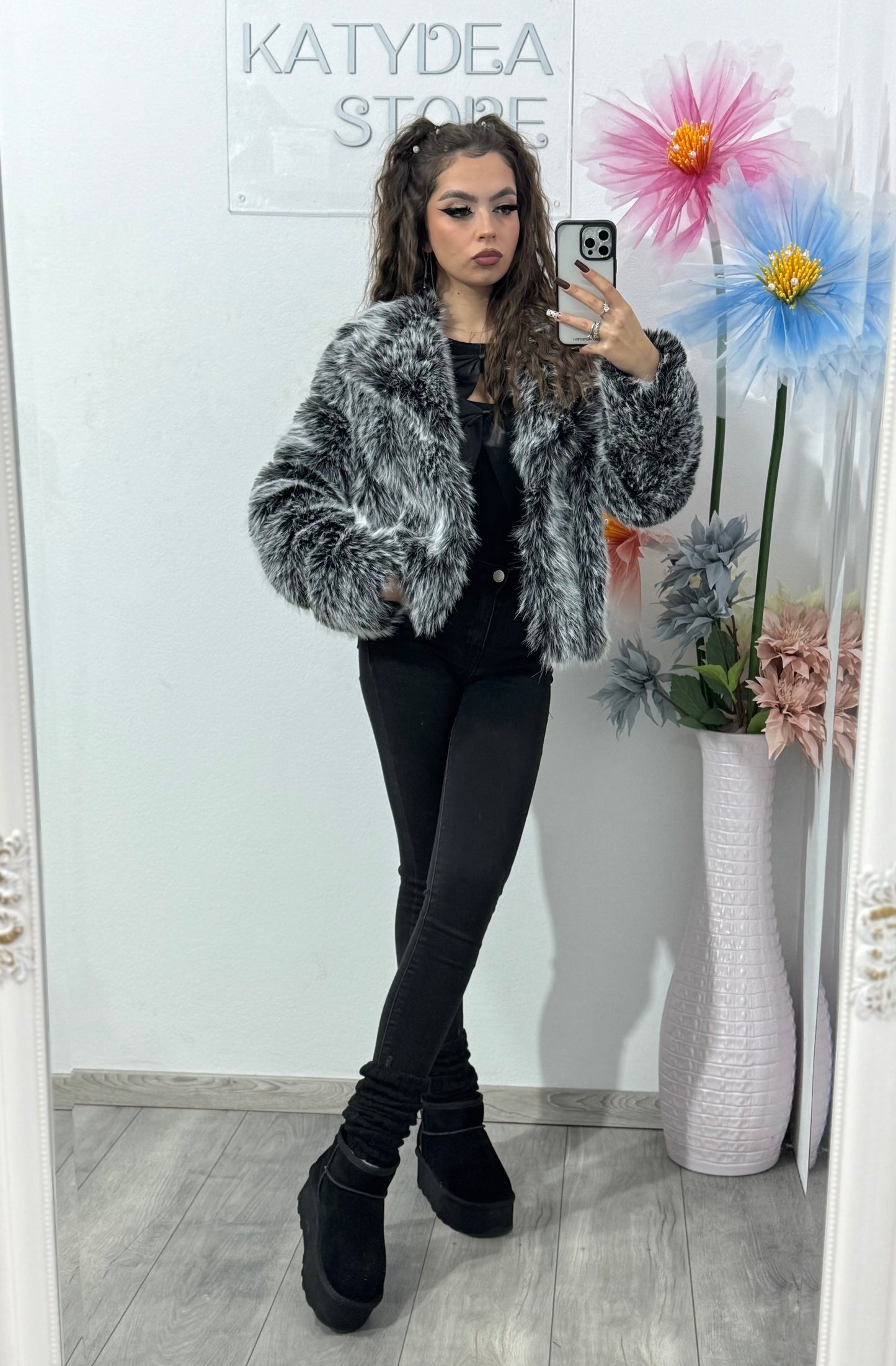 Blană Black&white Tania