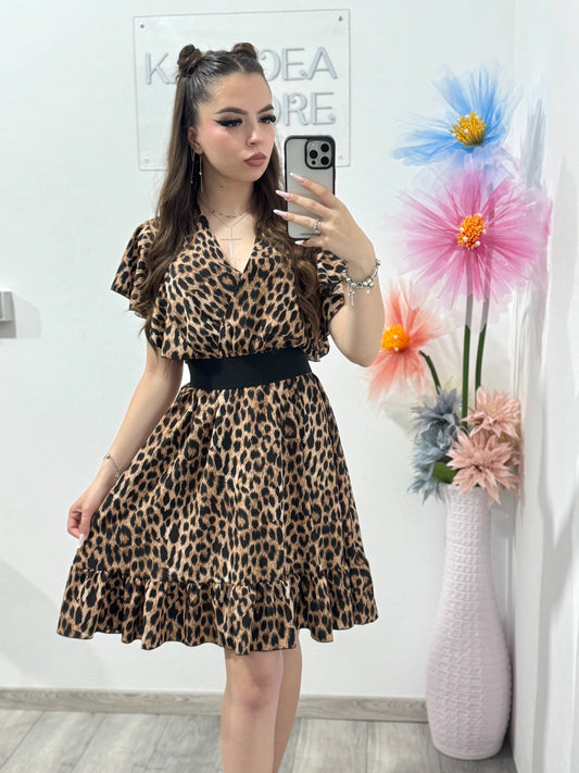 Rochie cu diverse imprimeuri Leyla