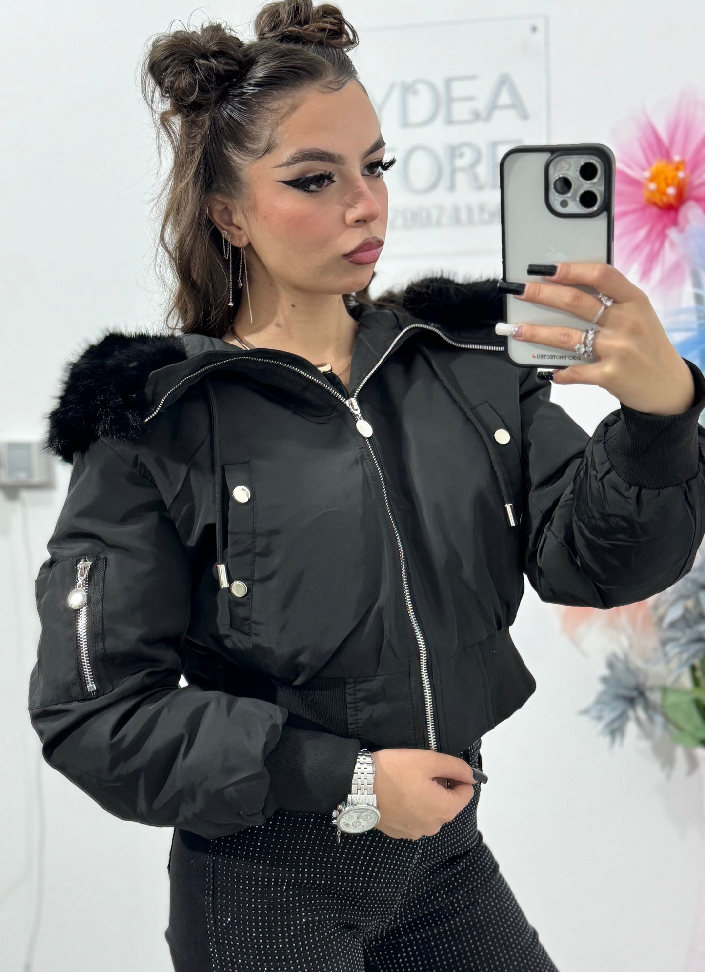 Geacă din fâș scurtă Roxanne