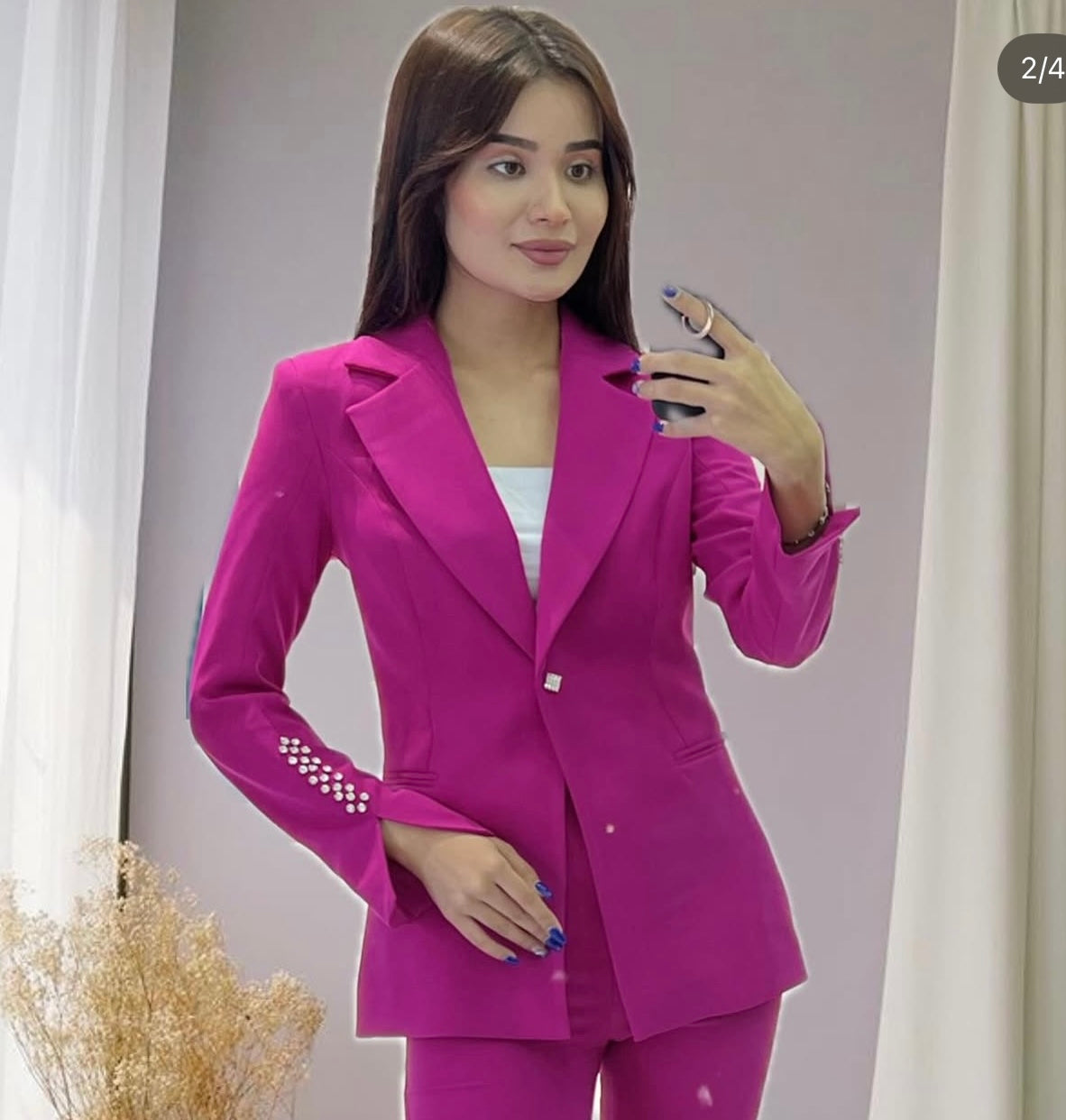 Costum damă Alice 2 piese – sacou & pantaloni slim