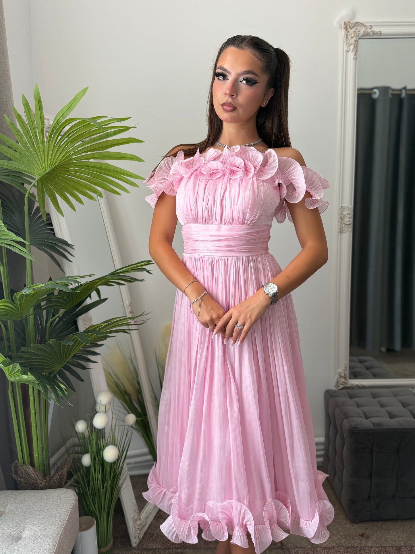 Rochie eleganta baby pink Paulinne