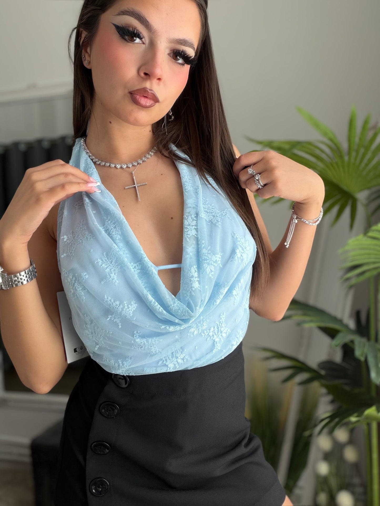Body dantelat SONIA blue