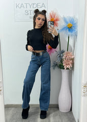 Jeans WideLeg albaștri Paula
