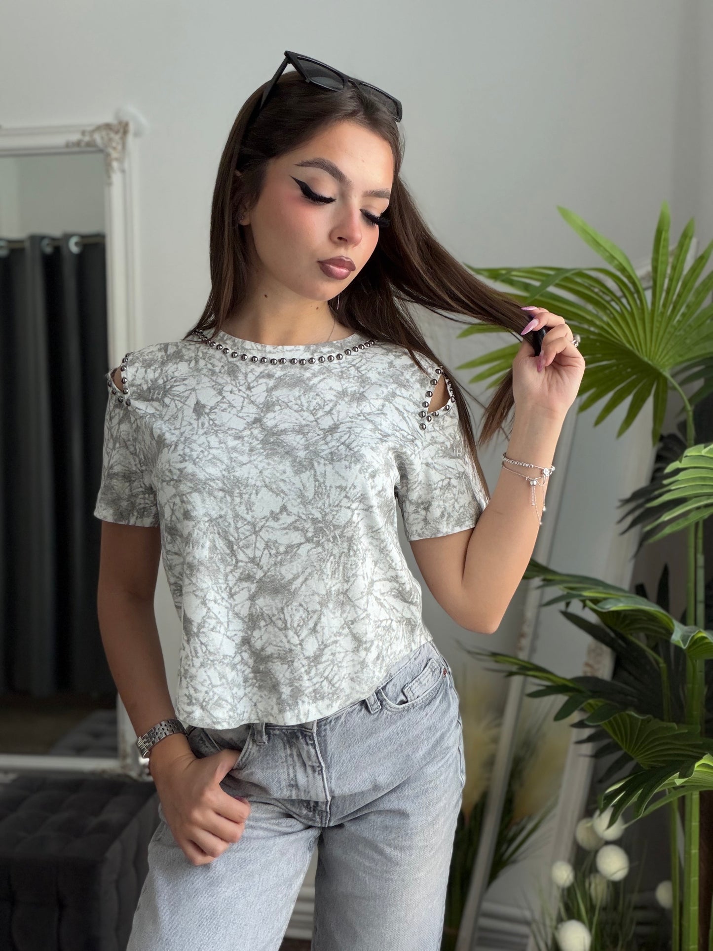 Tricou alb TANYA