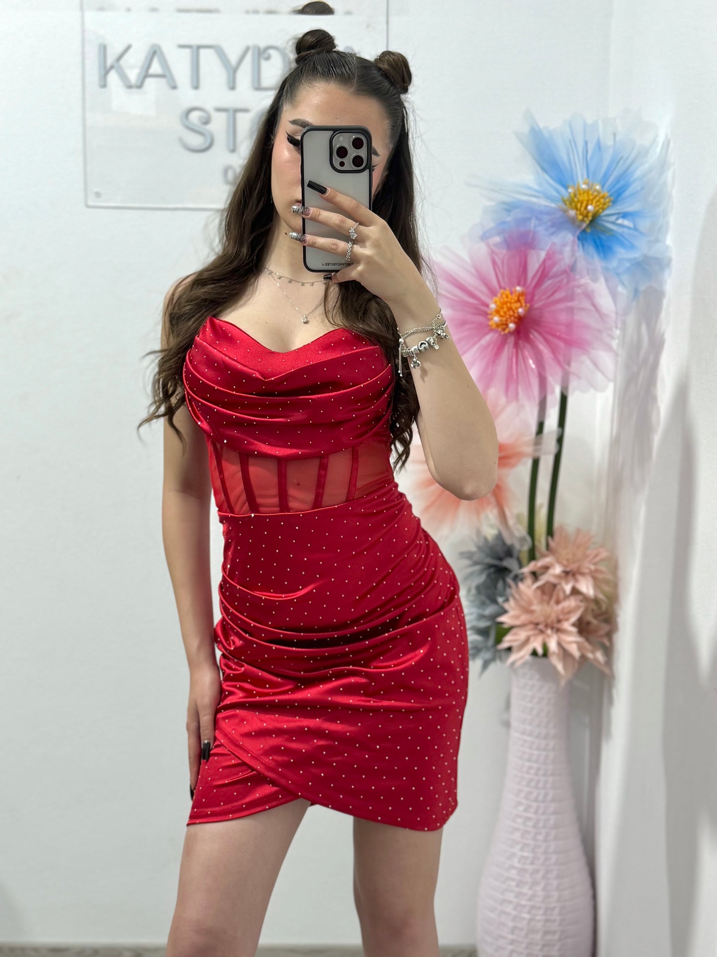 Rochie cu corset și cristale Mary