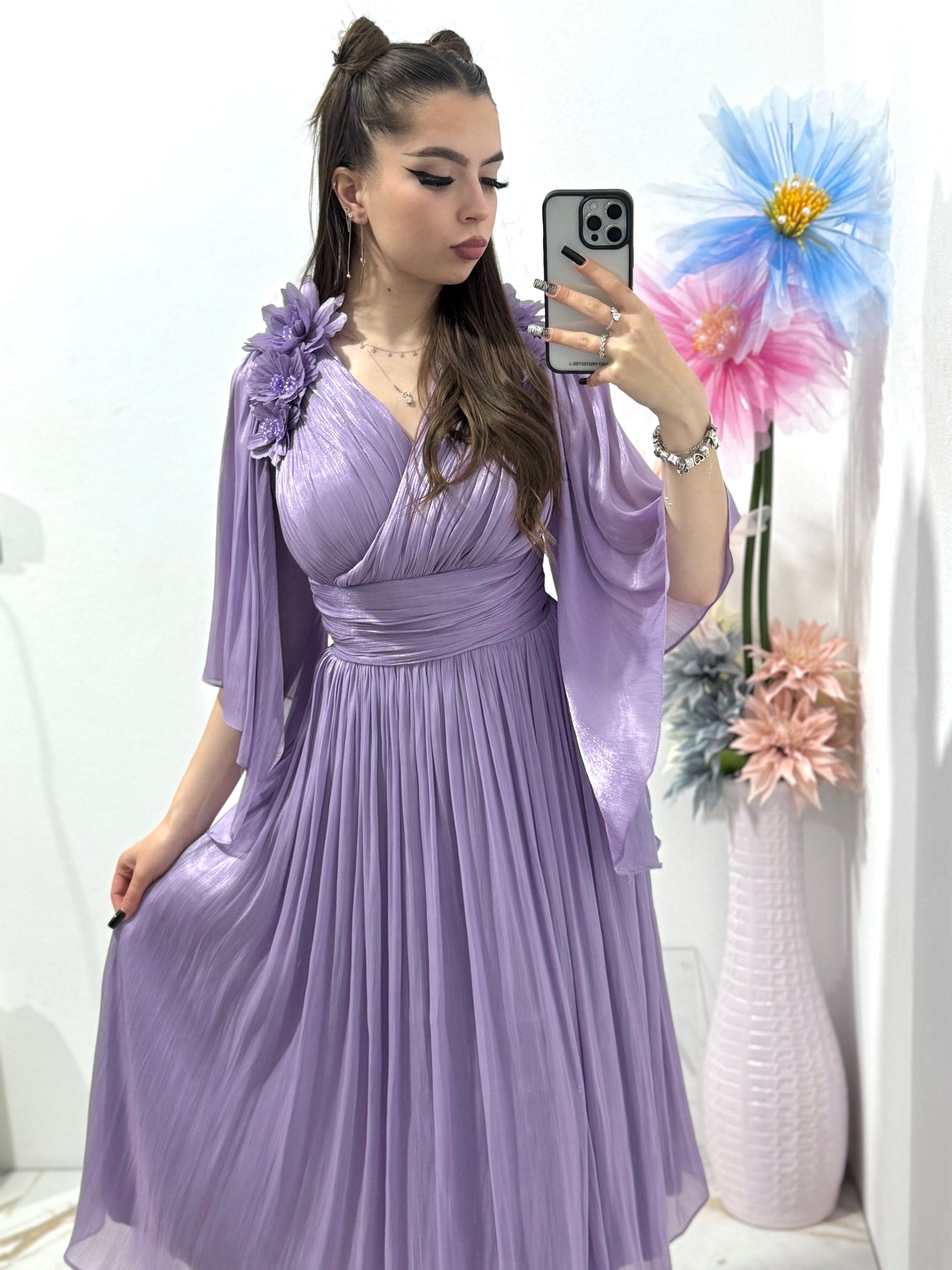 Rochie elegantă din organza Violetta