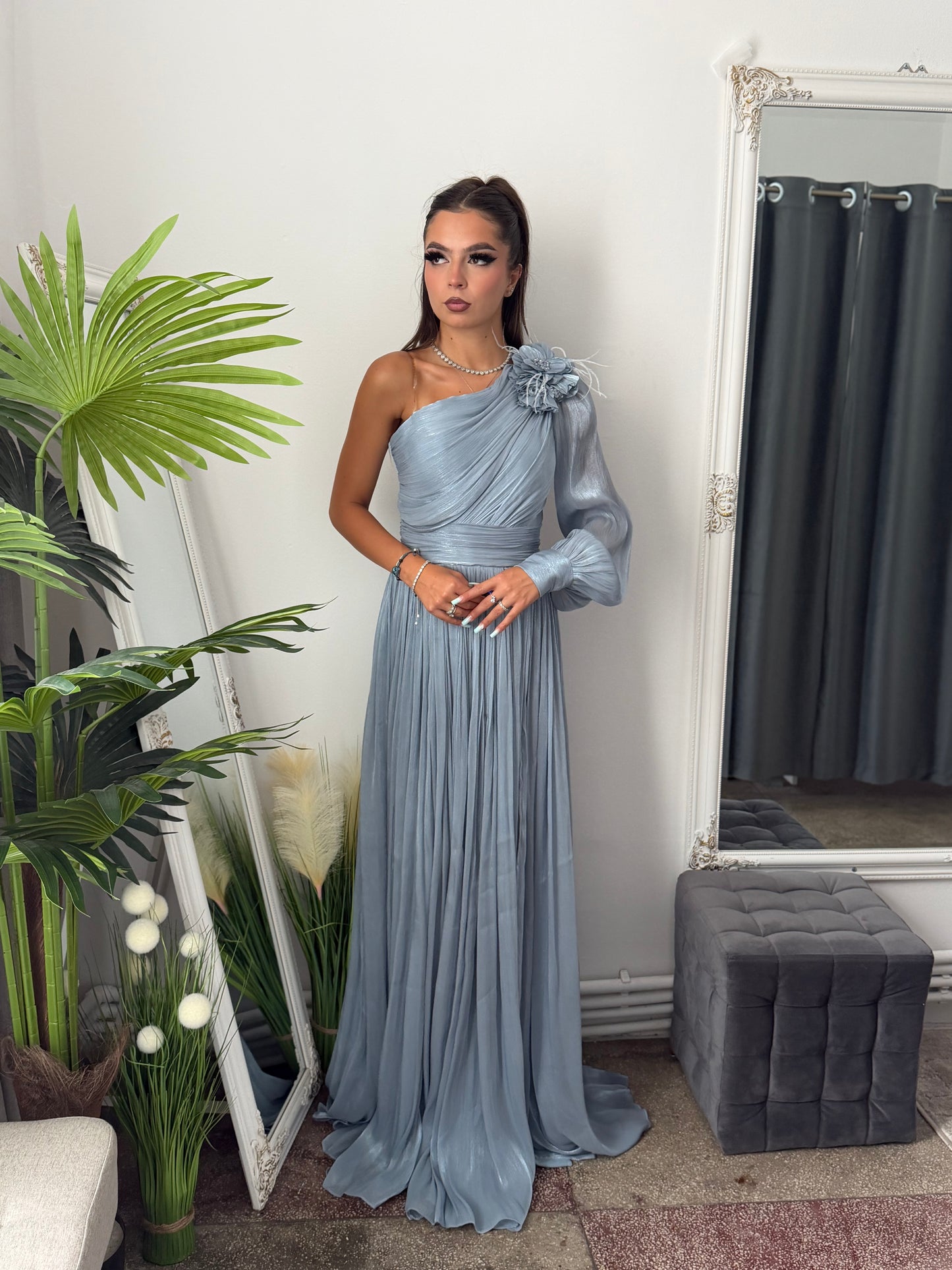 Rochie elegantă blue VICTORIA