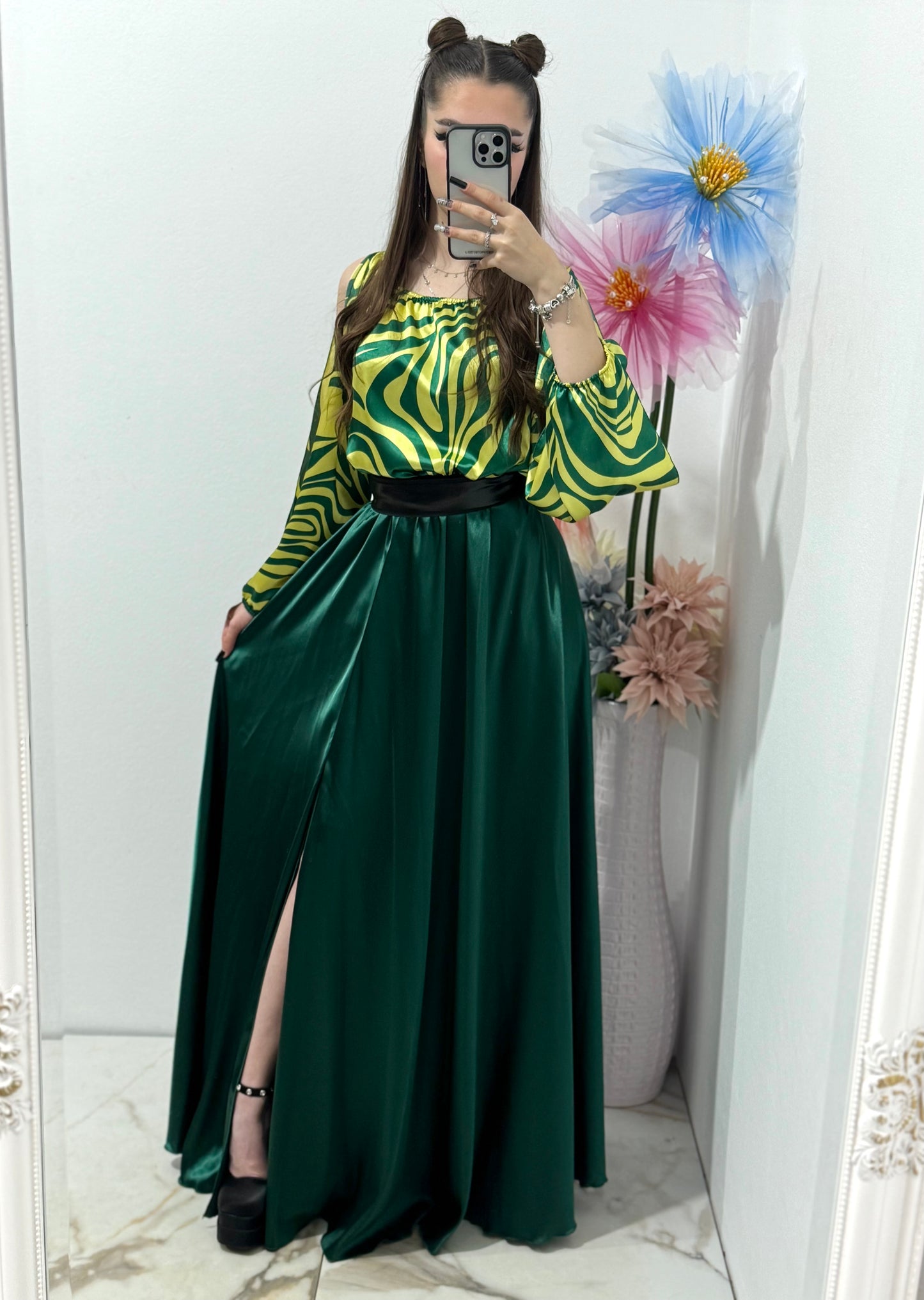 Rochie satin Anastasia