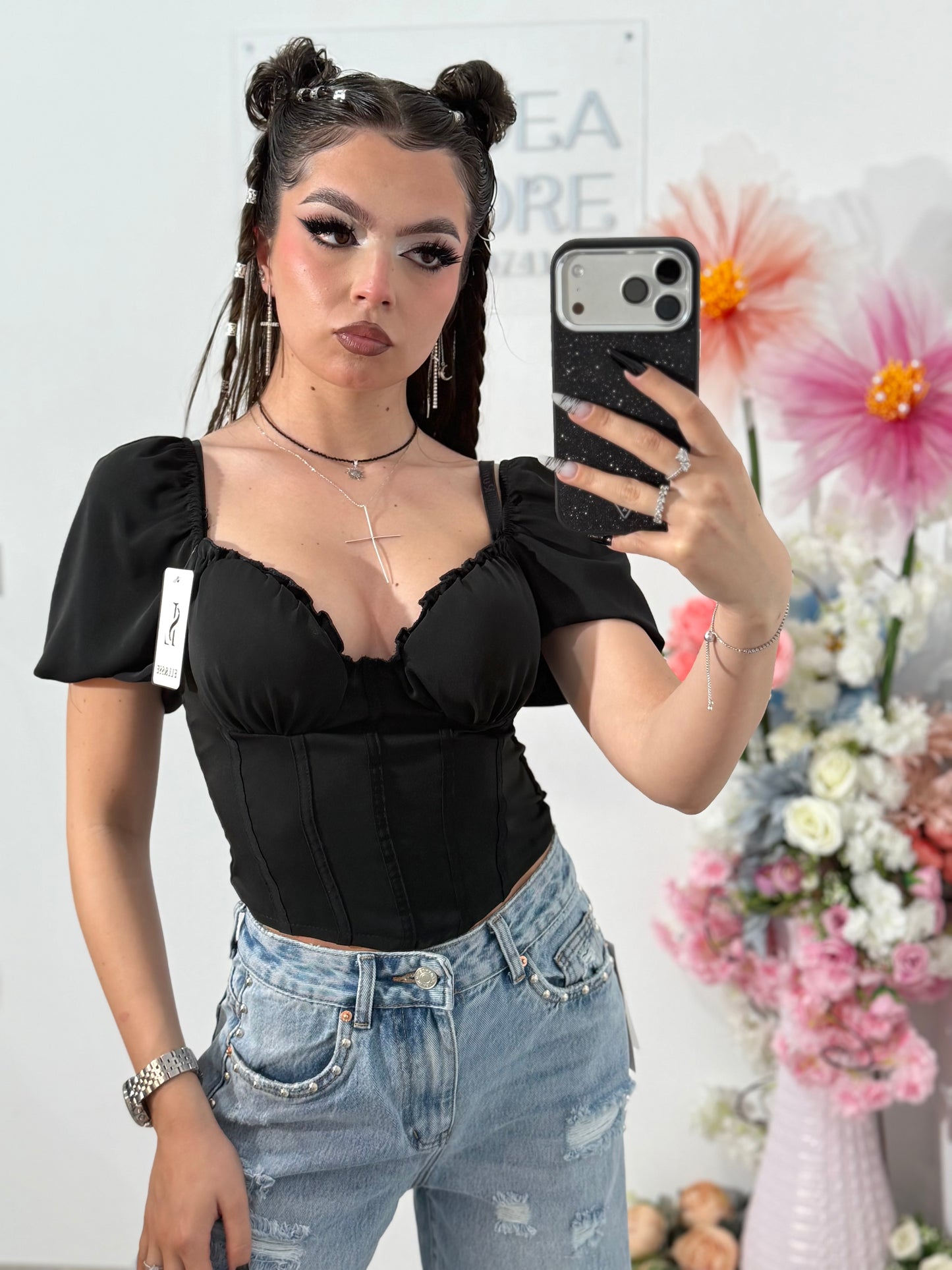 Top negru BEAUTY