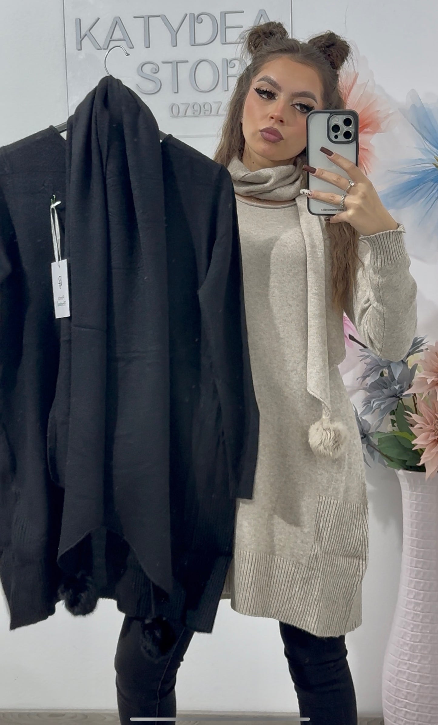 Pulover cu fular Herra