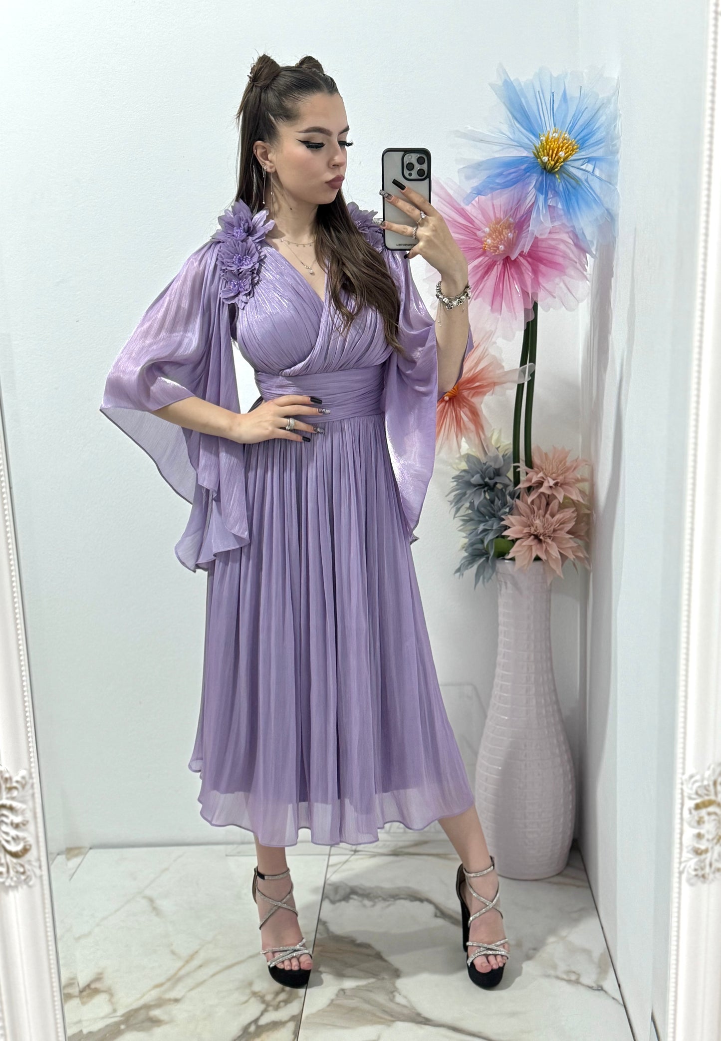 Rochie elegantă din organza Violetta