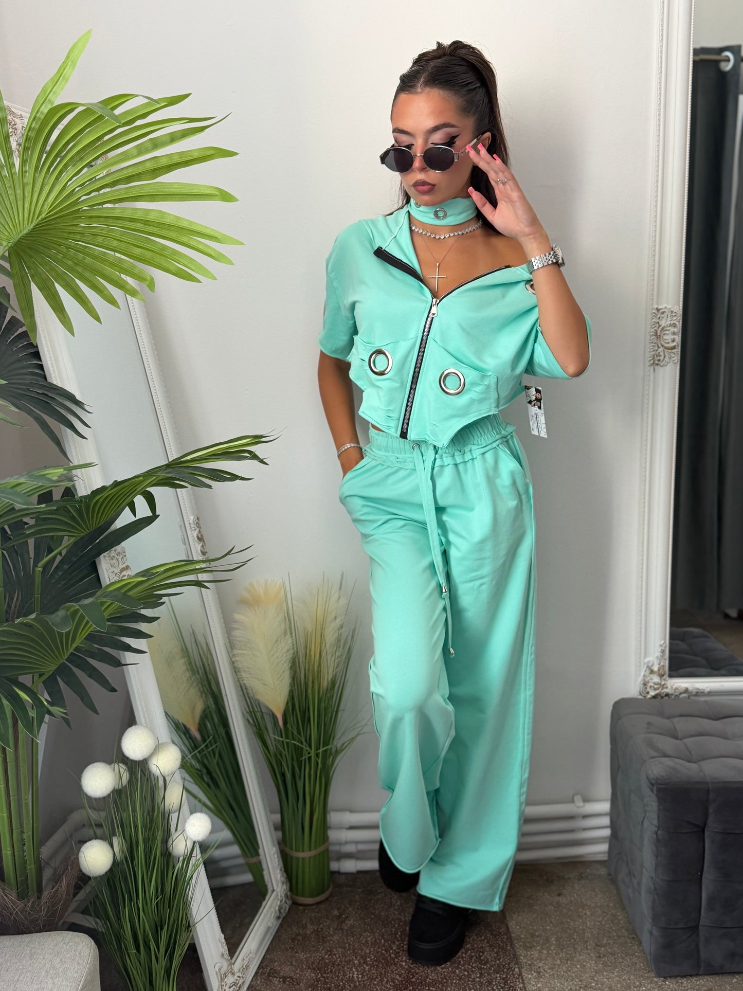 Compleu din 3 piese EXOTIC menta