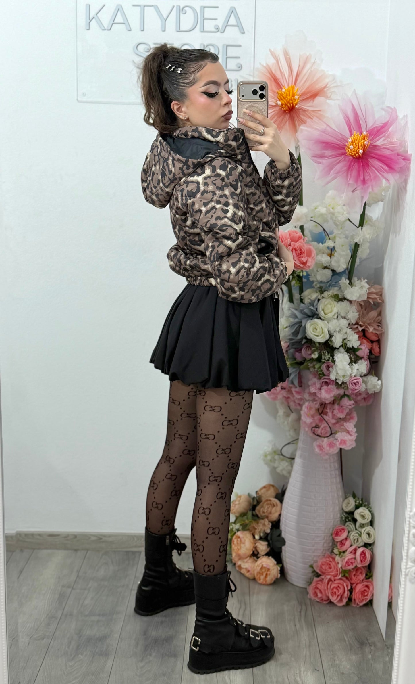 Geacă cropped Animalprint ALEXA