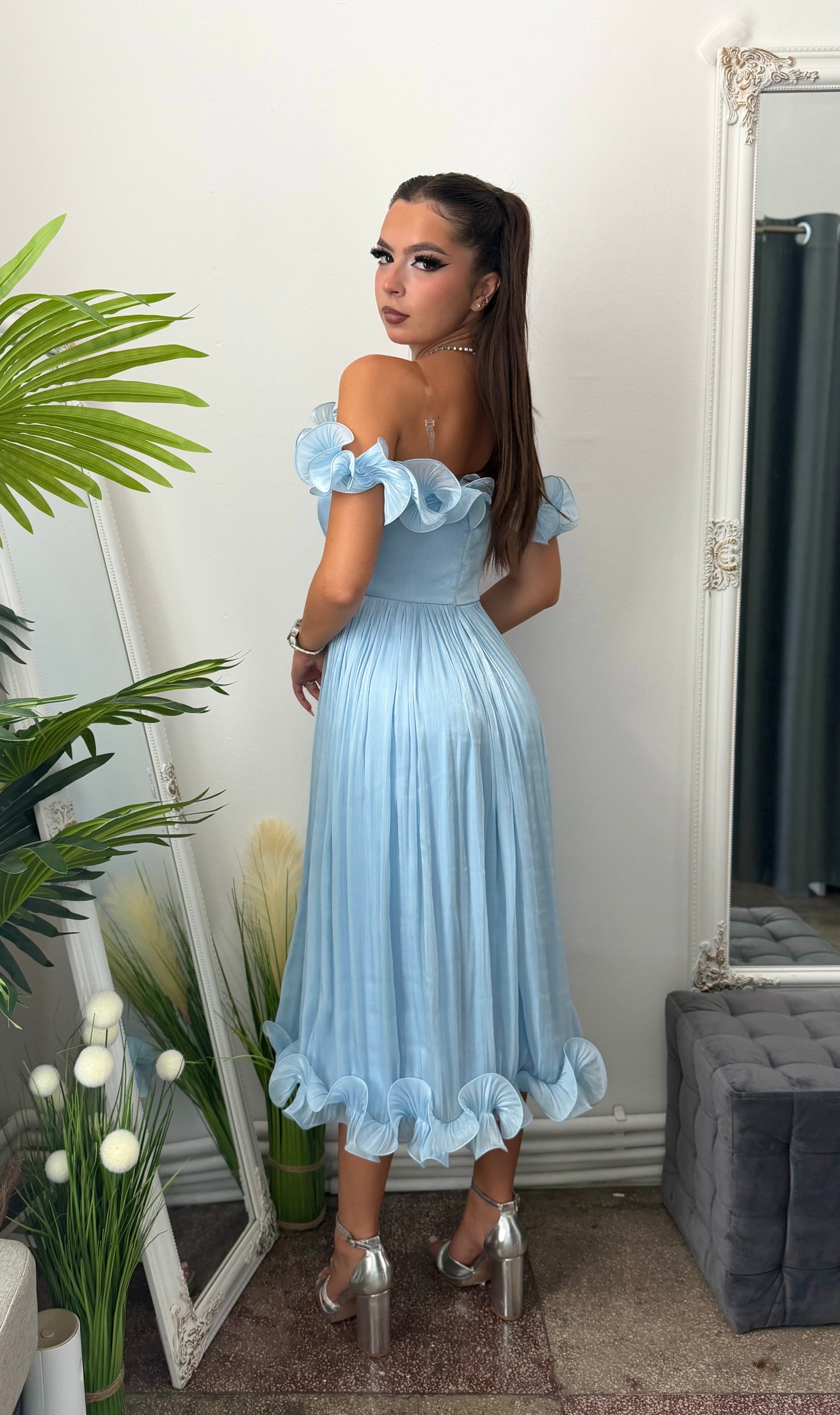 Rochie eleganta baby blue Paulinne