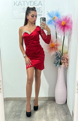 Rochie elegantă roșie Annais