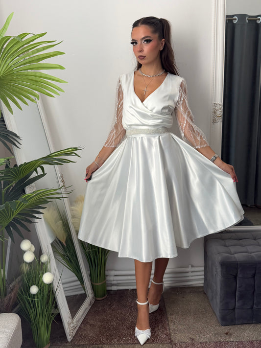 Rochie elegantă alba ADRIA
