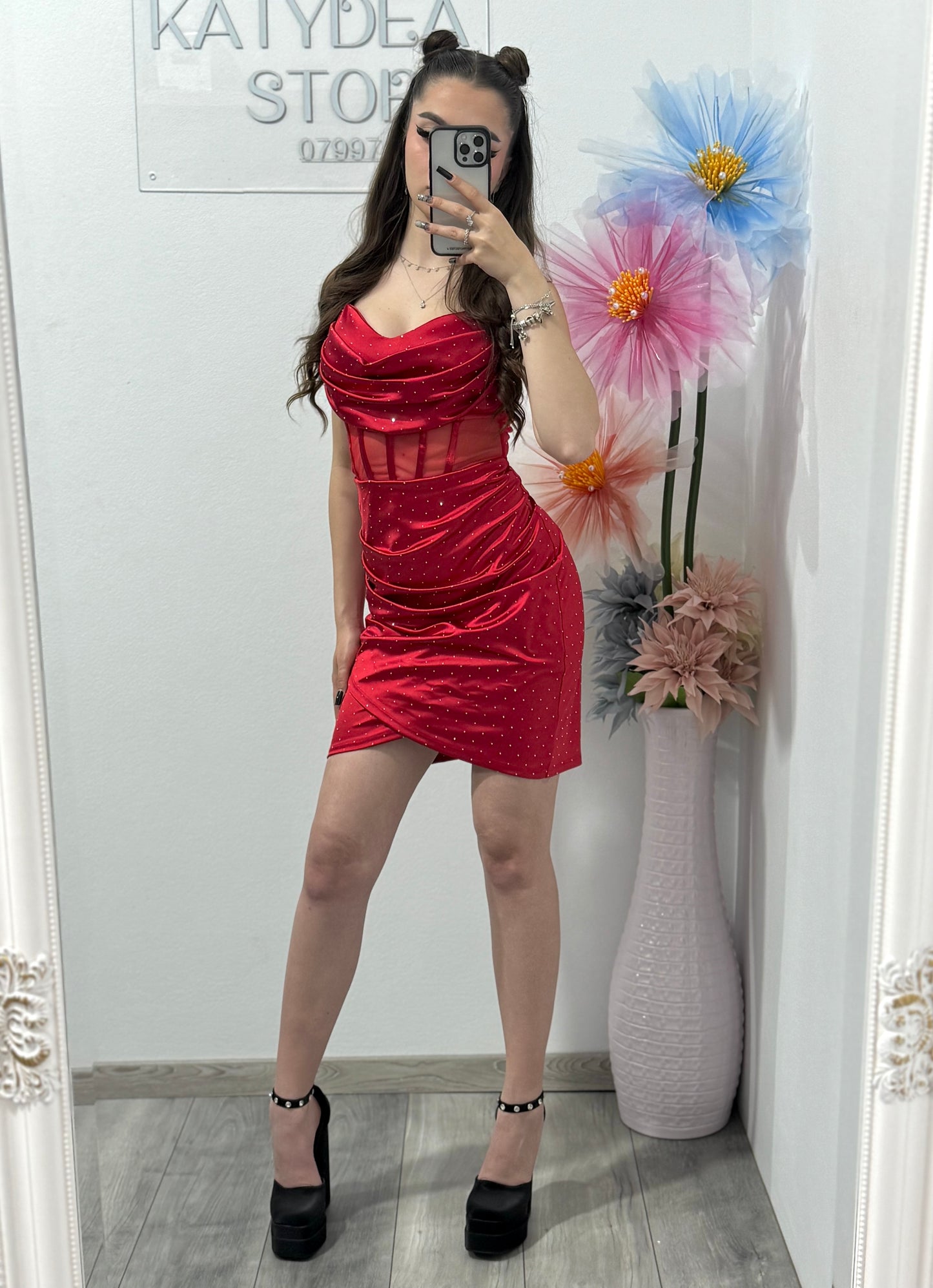 Rochie cu corset și cristale Mary