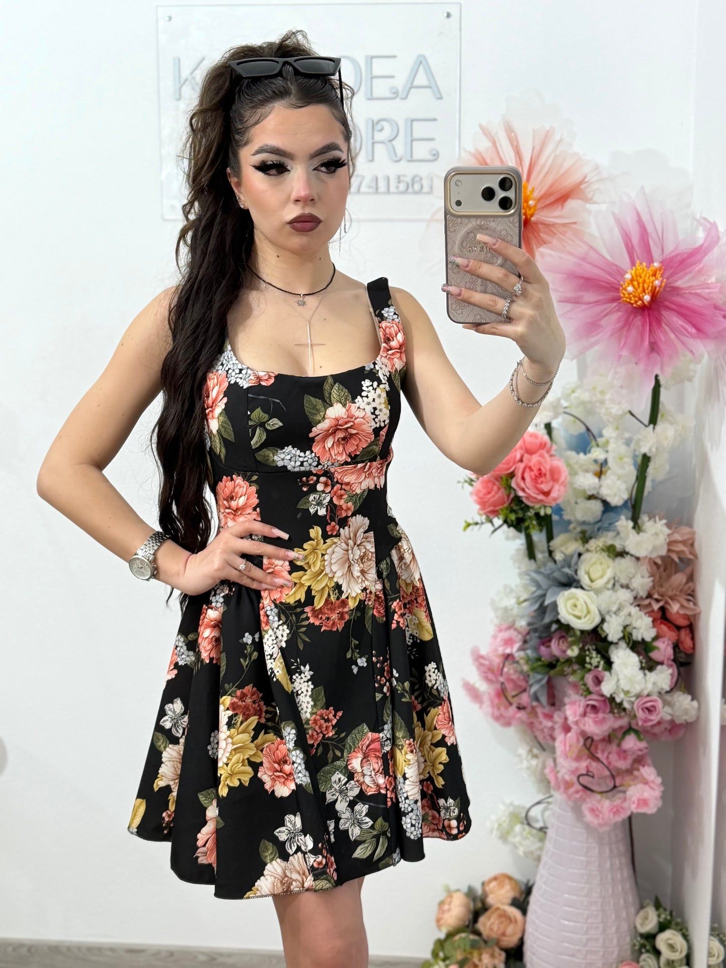 Rochie cu imprimeu floral VANESSA