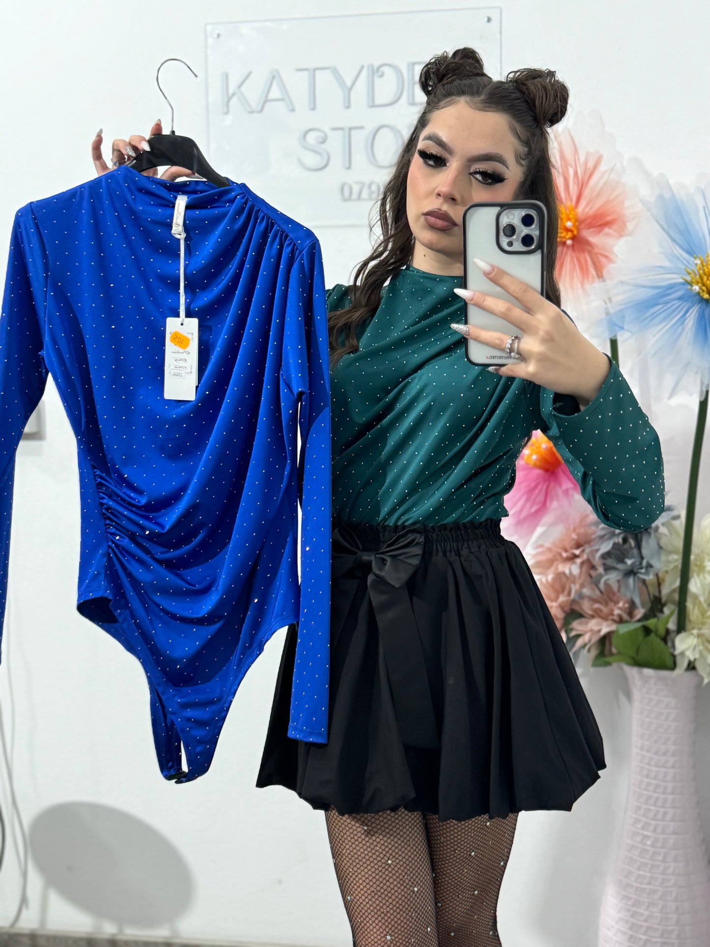 Body elegant cu cristale ștanțate IOANA