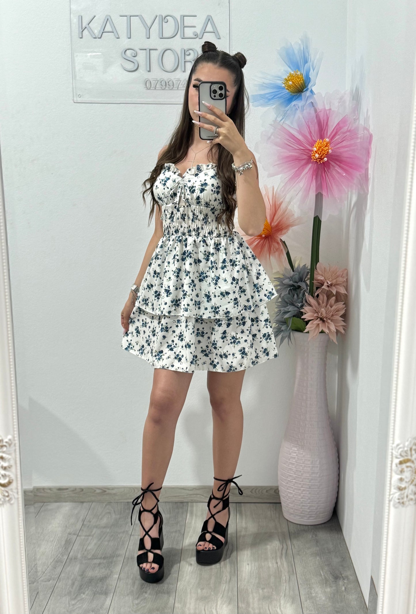 Rochie cu floricele Margarette
