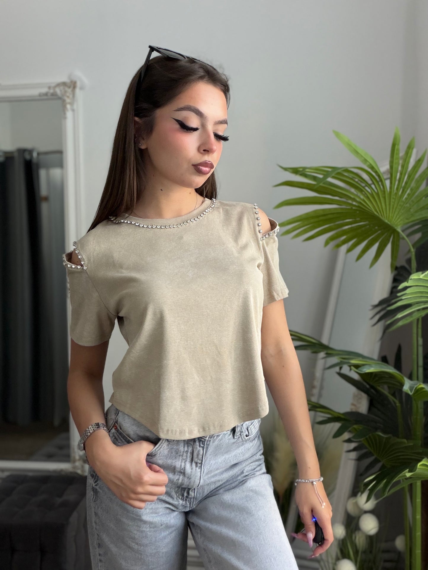 Tricou OANA beige