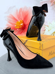 Pantofi stiletto negri ALICE