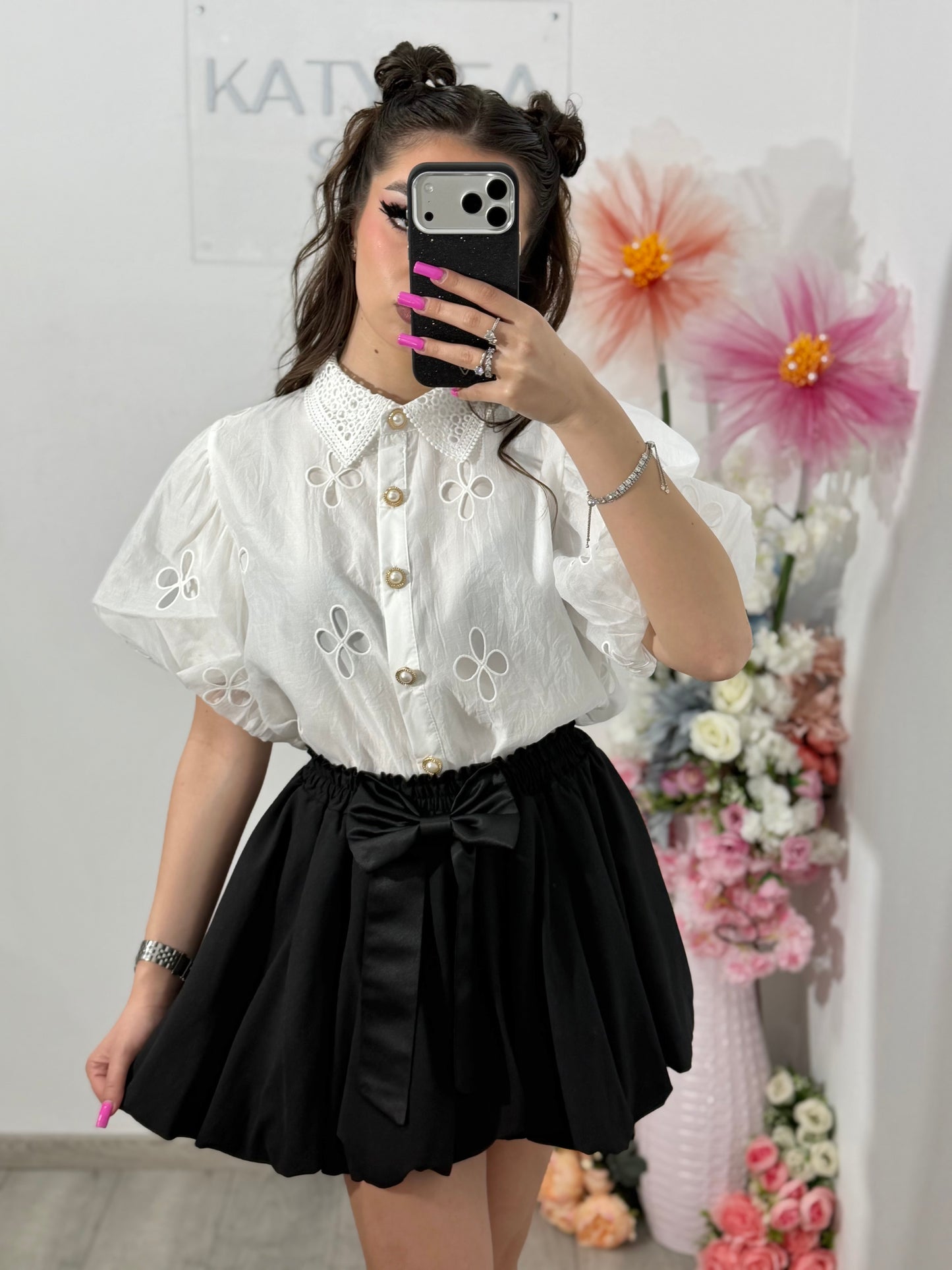 Cămașă elegantă MARIA albă