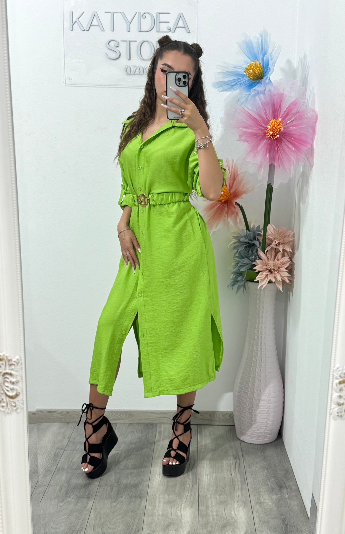 Rochie tip cămașă BeBe