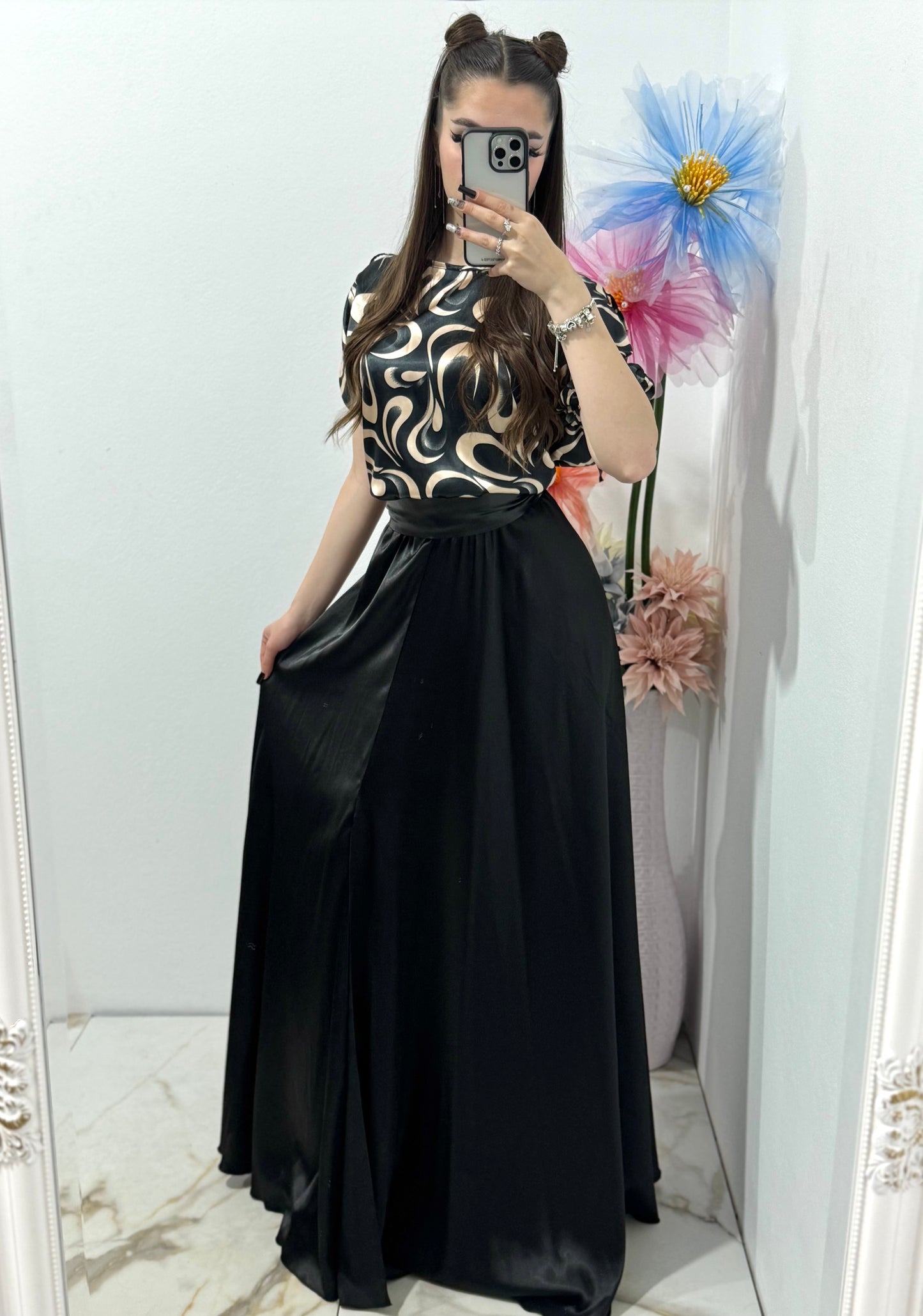 Rochie satin Olivia