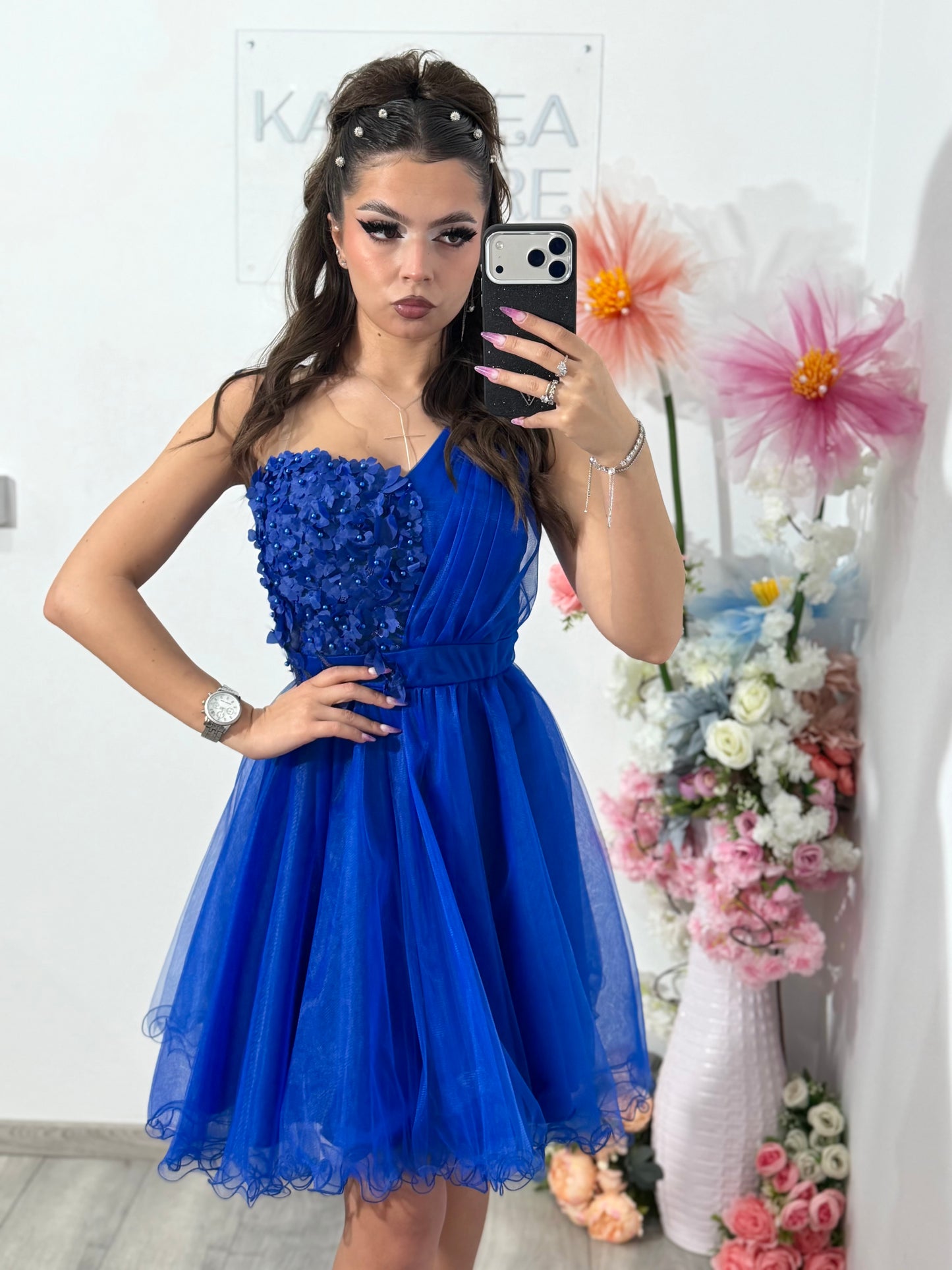 Rochie Anastasia albastru electric