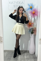 Bluză cu fundiță Firuze