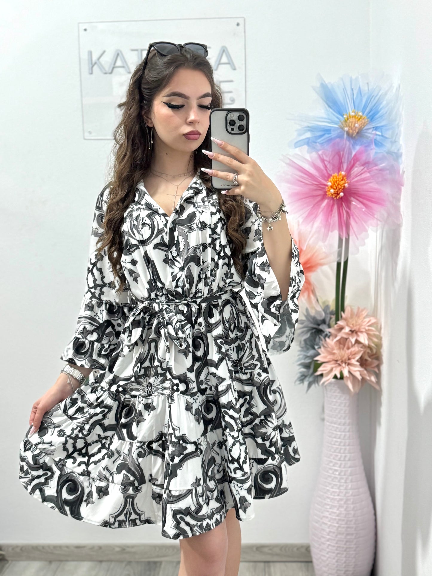 Rochie casual neagră Maya
