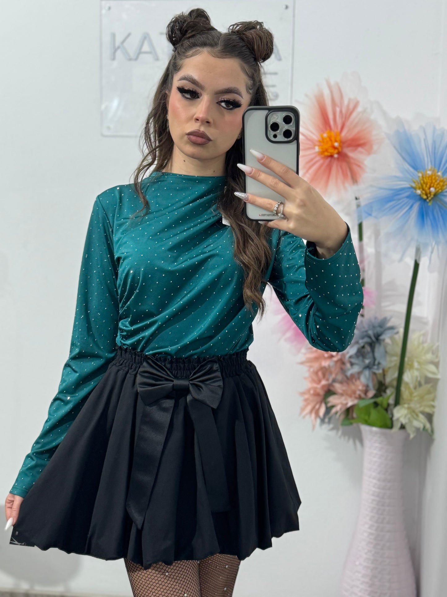Body elegant cu cristale ștanțate IOANA