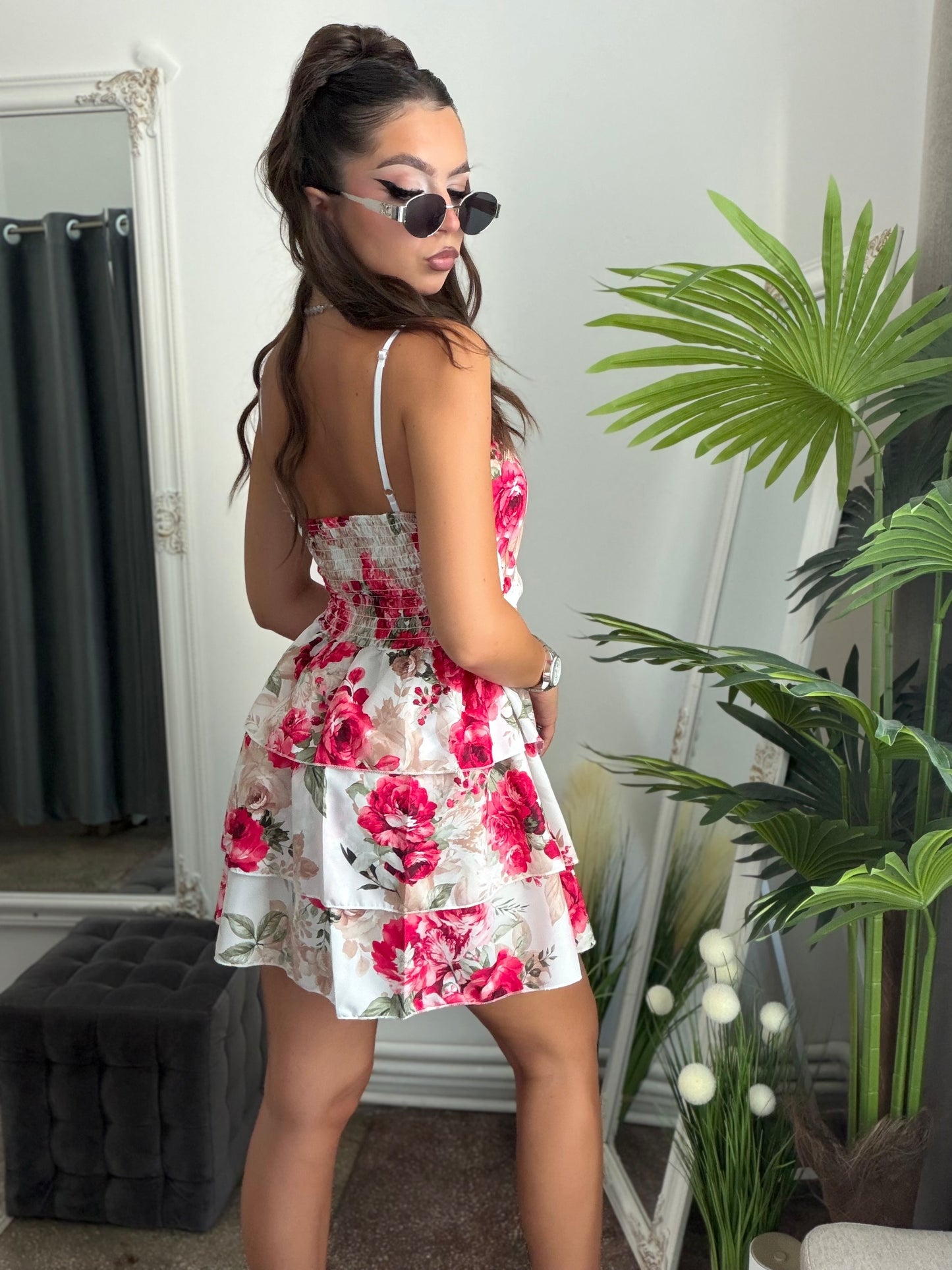 Rochie red FLOWER