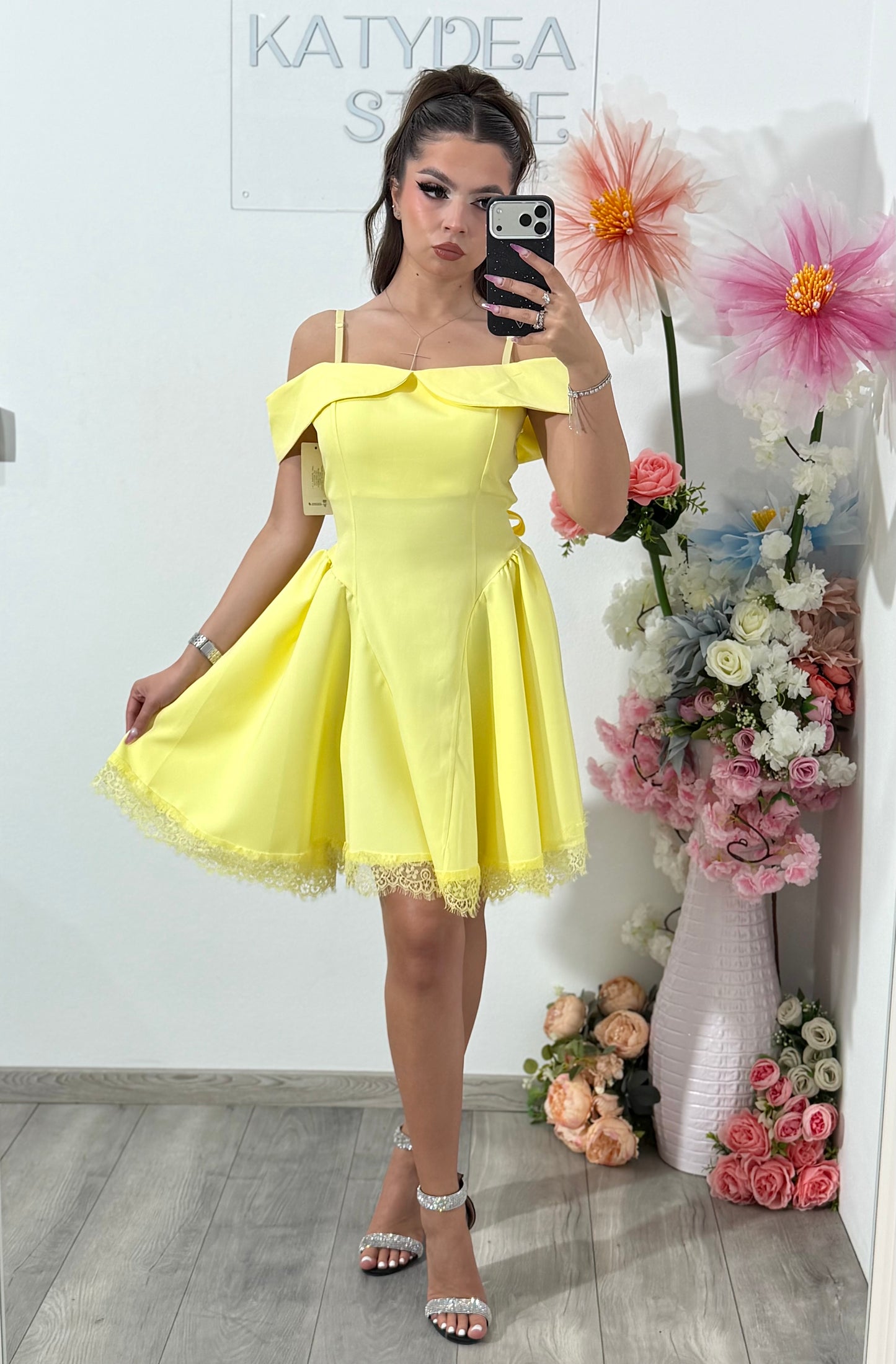 Rochie galbena Clary