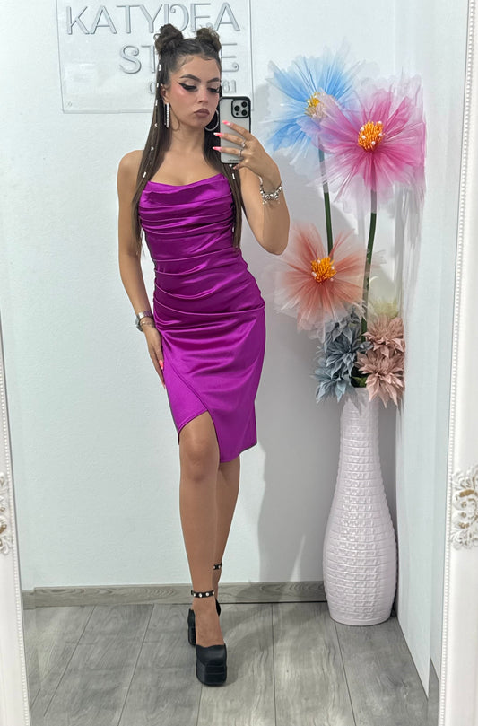 Rochie scurtă din satin Sorina