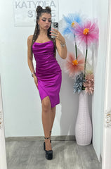 Rochie scurtă din satin Sorina